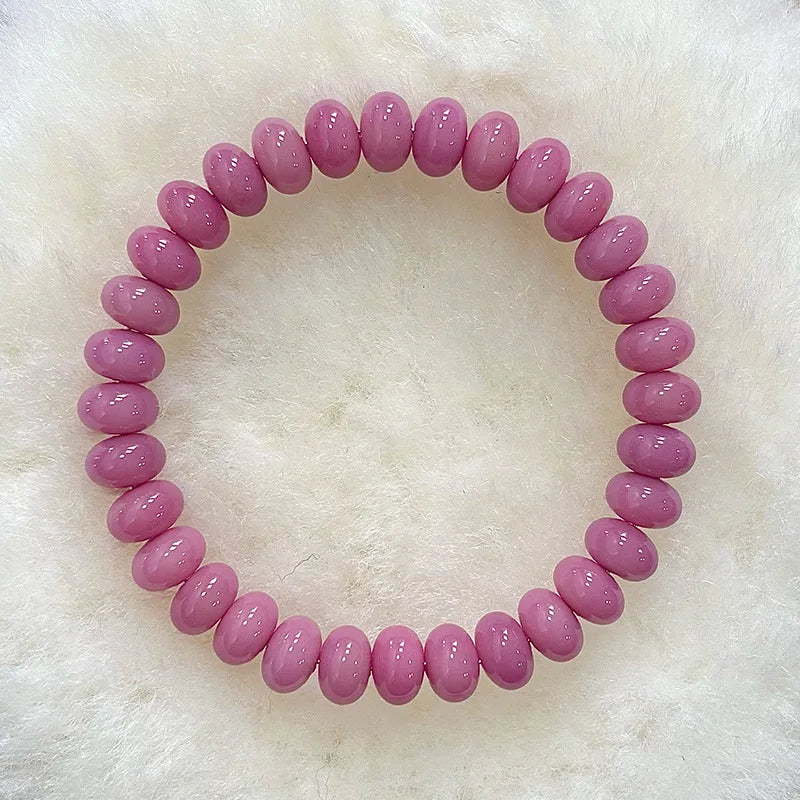 Pulsera de dos vueltas con cuentas de ábaco