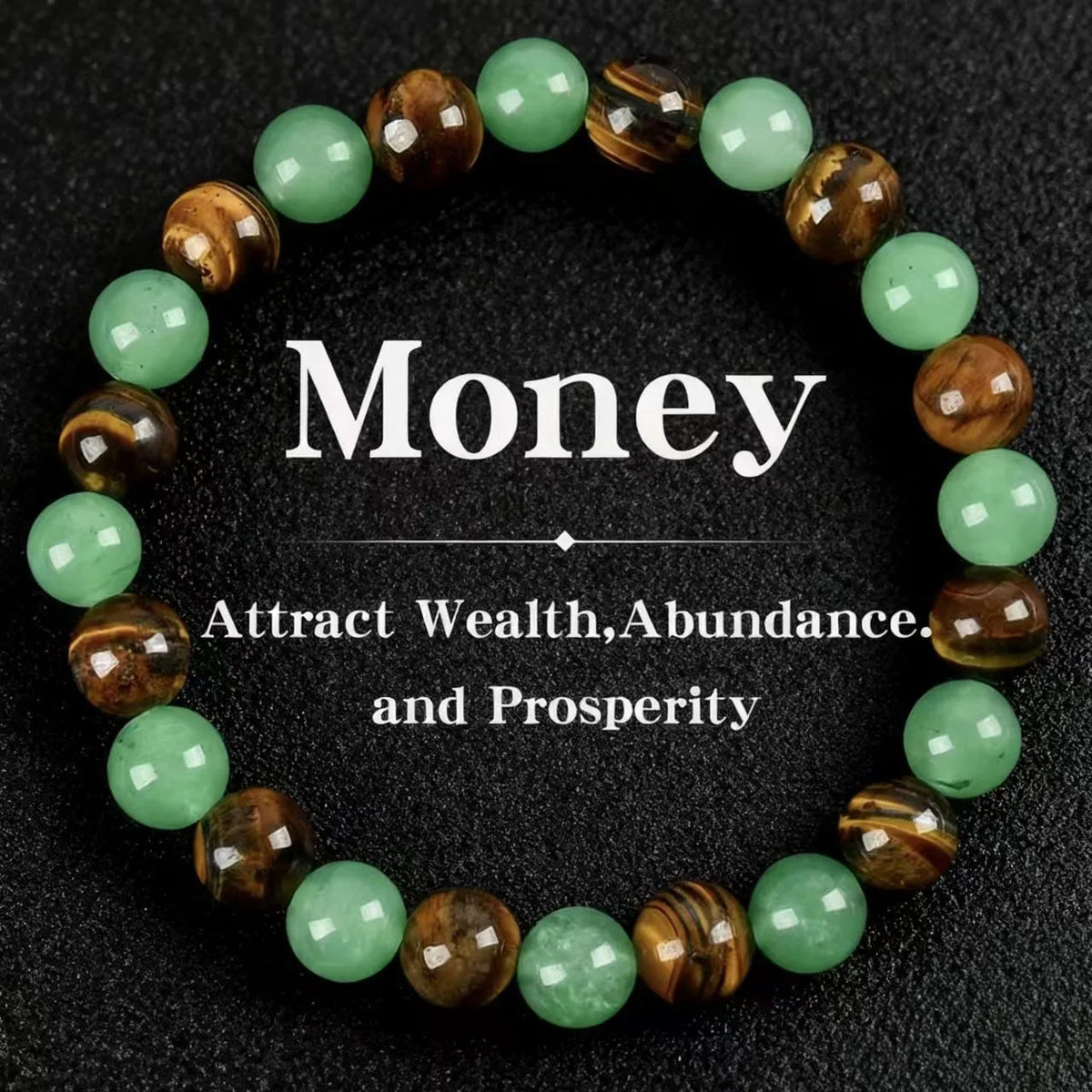 Pulsera Brote · Verde y Ojo de Tigre