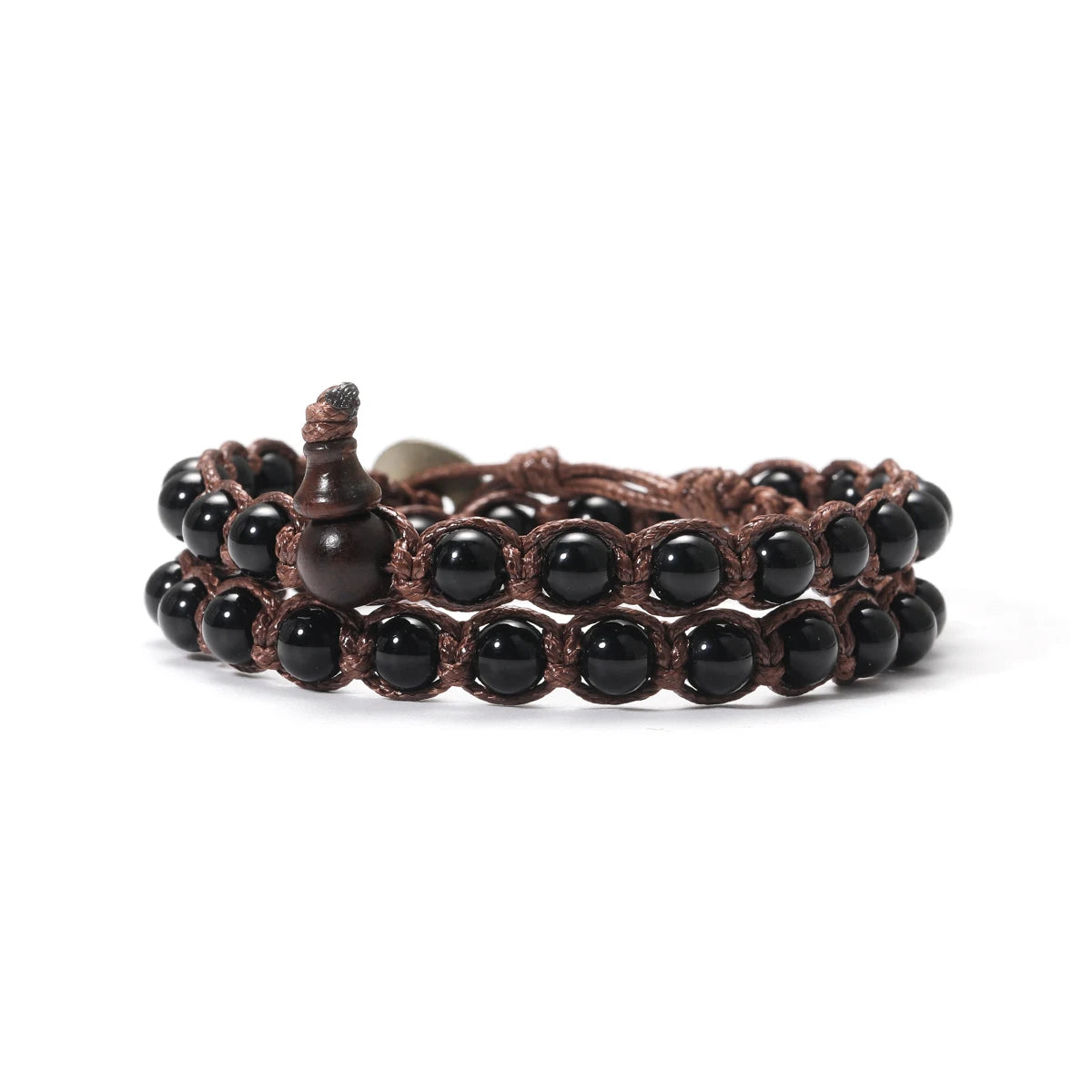 Pulsera Trama Mineral · Cuentas de 6 mm