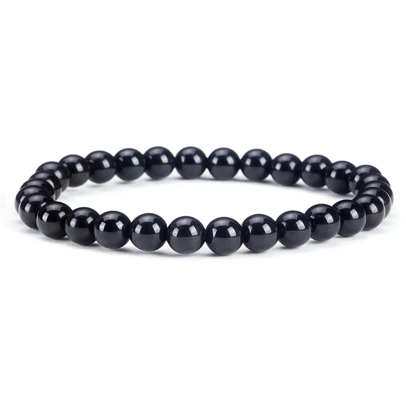 Pulseira de contas de pedra natural, com ametista, olho de tigre, cristal de quartzo e ágata, pulseiras de contas de pedras preciosas, joias para mulheres, para reiki e cura, presente para casais.
