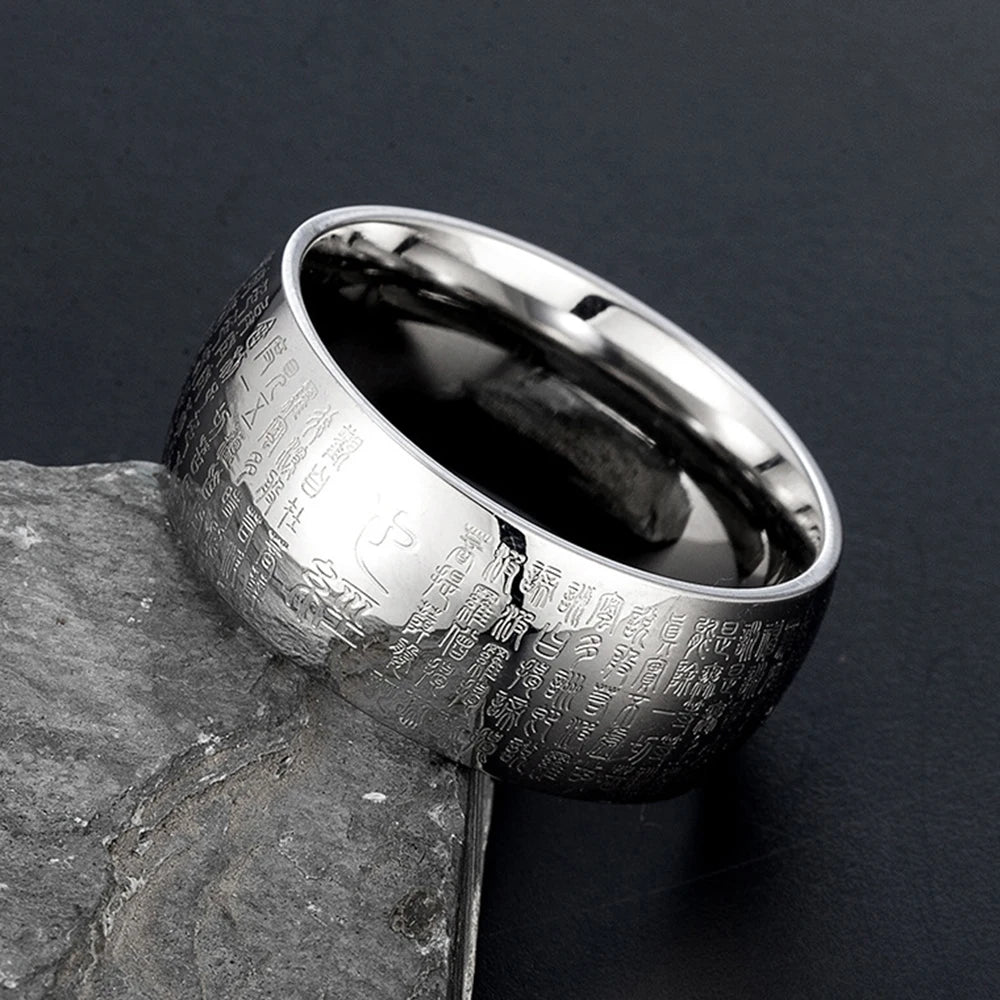 Anillo budista del Sutra del Corazón