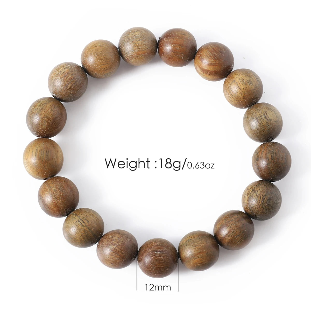Pulseira original de sândalo verde, laço único, arte retrô, oração, contas da sorte, peça de mão neutra