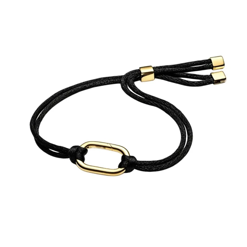 Pulseira de corrente elíptica aberta, trançada, com design de arco-íris, em prata esterlina 925, para mulheres, ideal para festas e casamentos, joia fina.