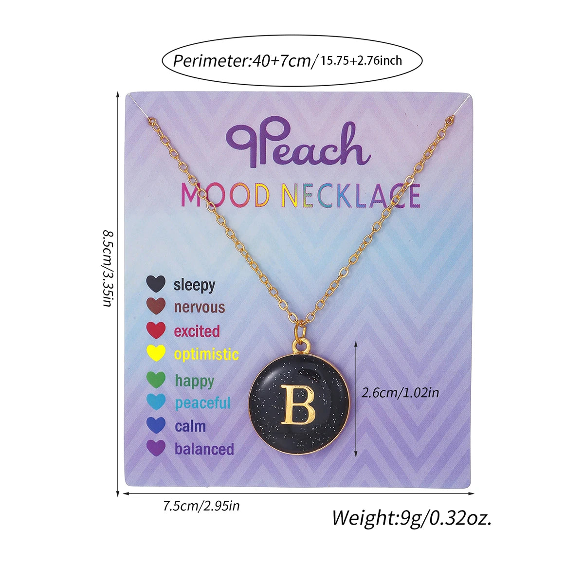 Collar de inicial termocrómica