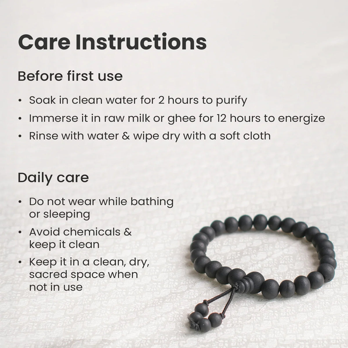 Karungali Malai Bracelet 8mm with Govt. Certification