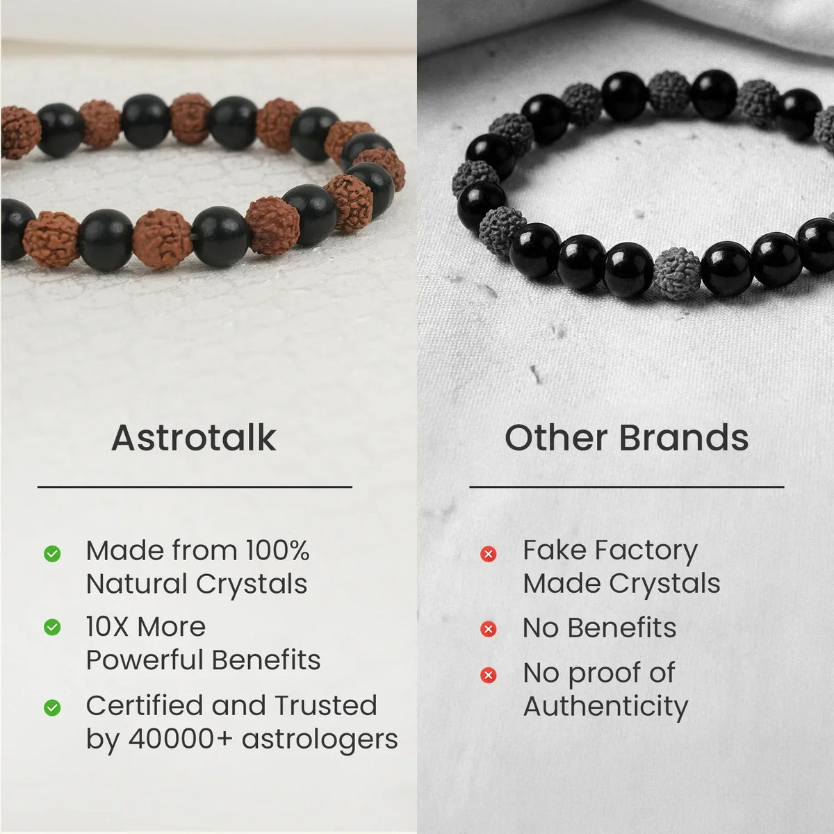 Divya Rudraksha Karungali Bracelet (8mm)