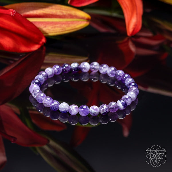 Pulsera de amatista · 6 mm