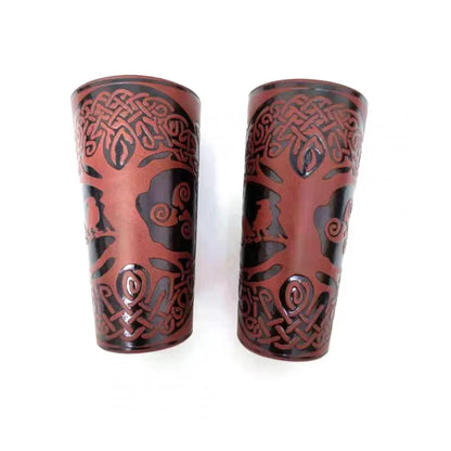 Toten design nórdico viking odin árvore da vida pulseiras para o homem equitação engrenagem protetora em relevo ampla pulseira de couro punk jóias