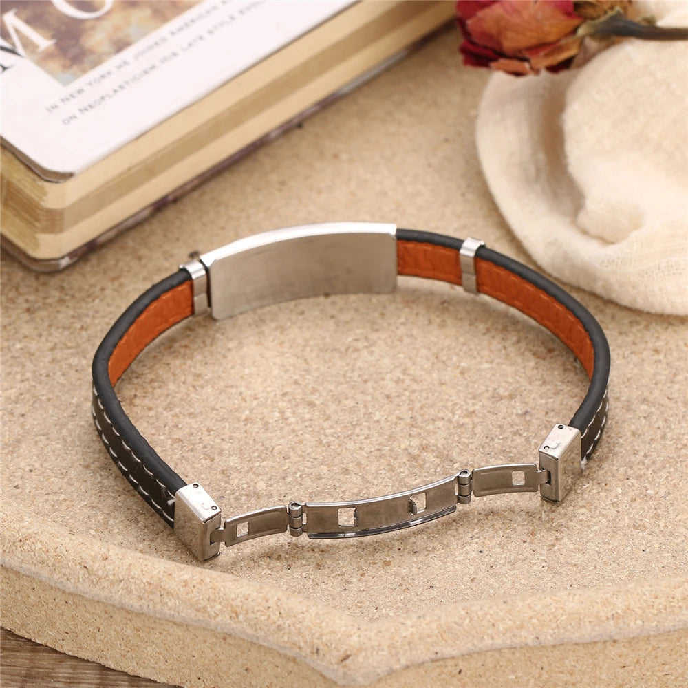 Pulsera del zodiaco con cordón de cuero