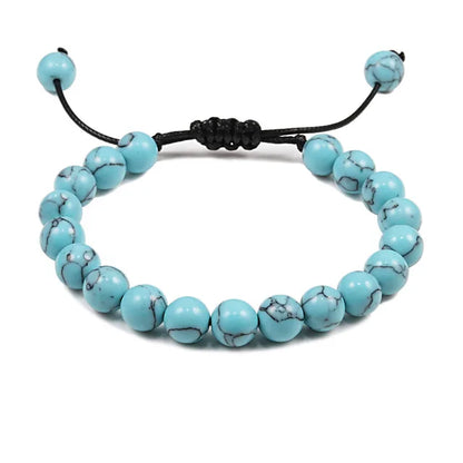 Clássico Black Volcanic Lava Stone Beads Pulseiras para homens, Natural Onyx Tiger Eye Pulseiras, Yoga Meditação Jóias, 6mm, 8mm