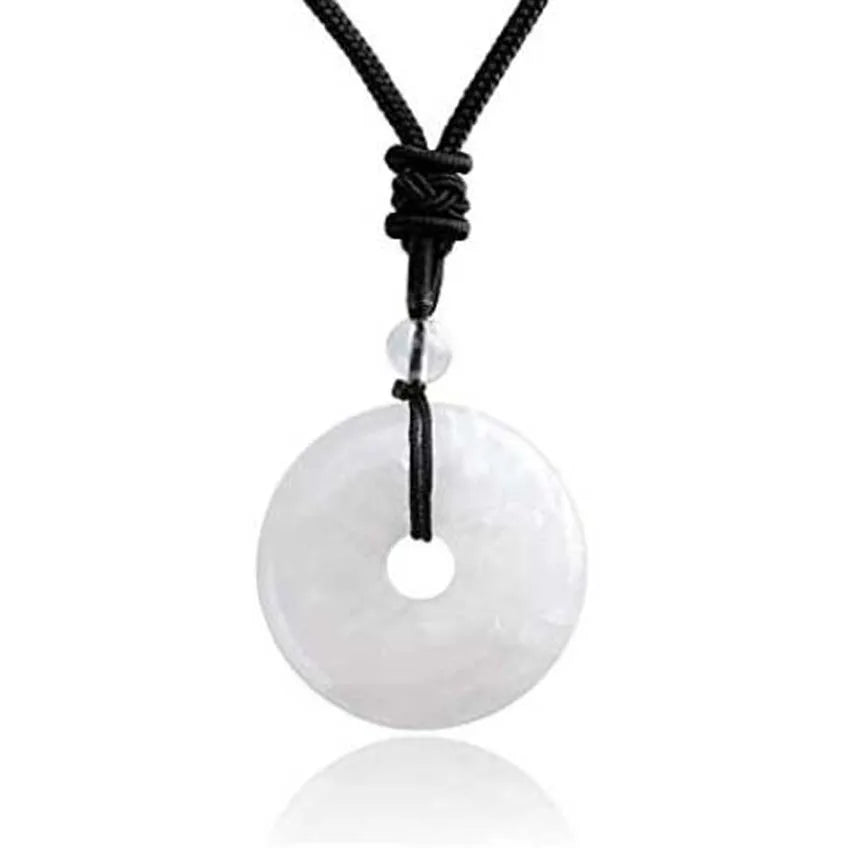 Collar donut de cuarzo o amatista