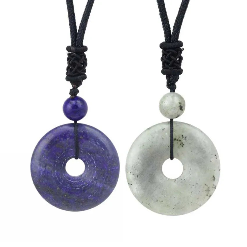 Collar donut de cuarzo o amatista