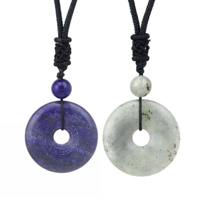 Collar donut de cuarzo o amatista