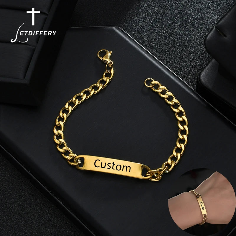Pulsera Memoria · Placa para Grabado