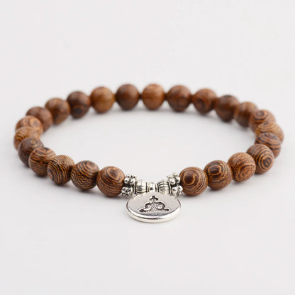 Pulsera Om · Cuentas y Colgante