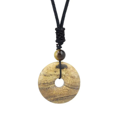 Collar donut de cuarzo o amatista