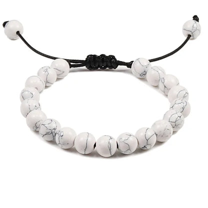 Clássico Black Volcanic Lava Stone Beads Pulseiras para homens, Natural Onyx Tiger Eye Pulseiras, Yoga Meditação Jóias, 6mm, 8mm