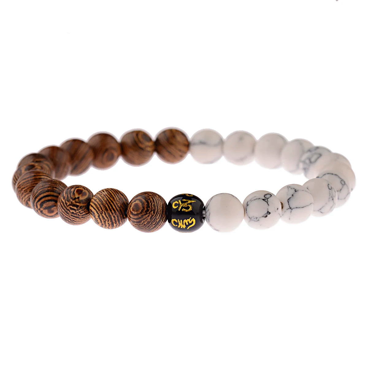 Pulsera Om · Cuentas y Colgante
