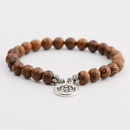 Pulsera Om · Cuentas y Colgante