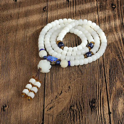 Mala Bodhi de 108 cuentas de 6 × 8 mm