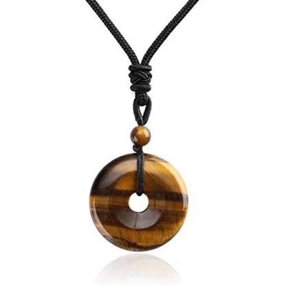 Collar donut de cuarzo o amatista