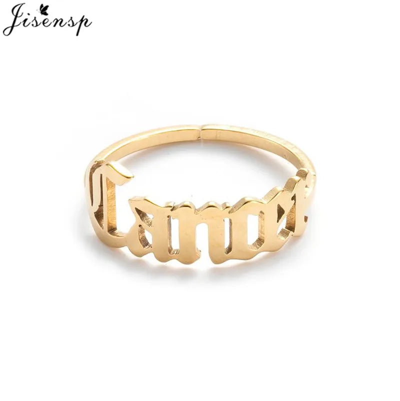 Personalize estrela signo do zodíaco 12 constelação anel astrologia gemini taurus aries antigo inglês anéis para mulheres moda jóias