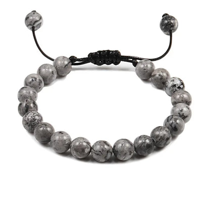 Clássico Black Volcanic Lava Stone Beads Pulseiras para homens, Natural Onyx Tiger Eye Pulseiras, Yoga Meditação Jóias, 6mm, 8mm