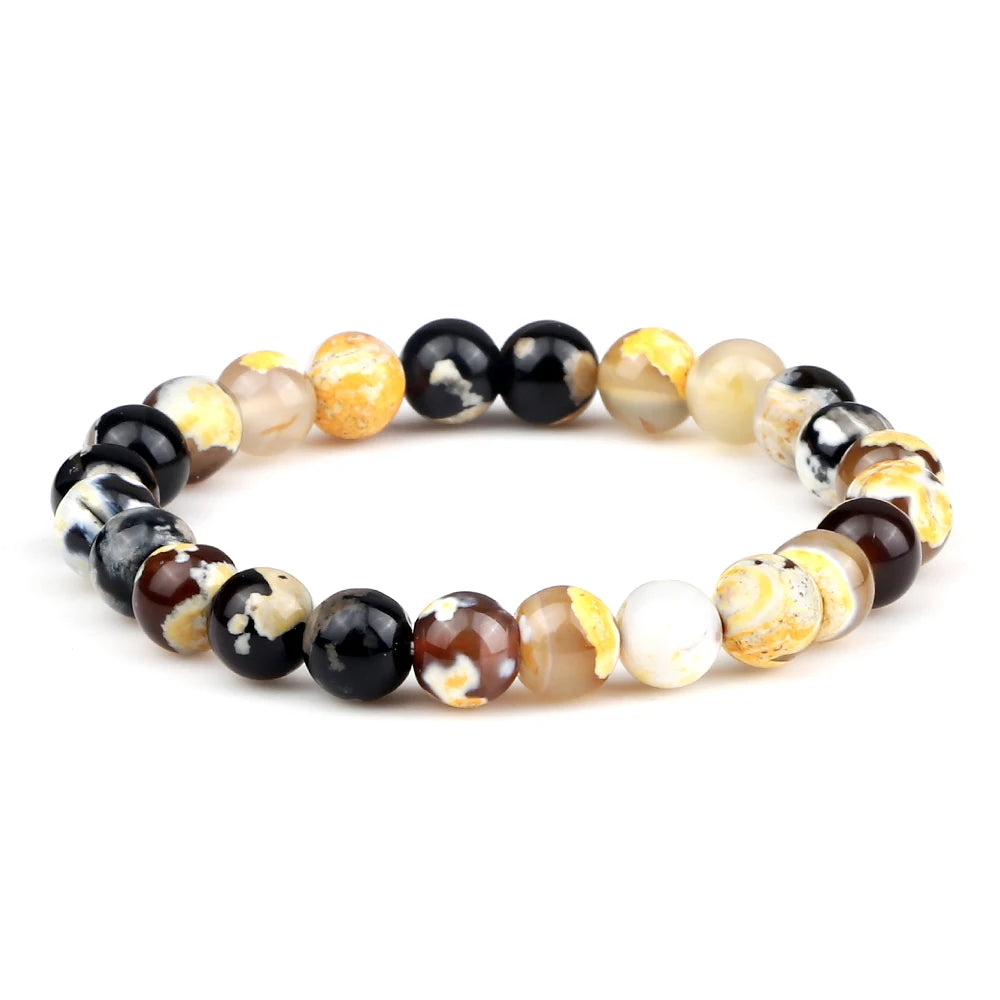 Pulsera Elementos · Cuentas de 8 mm