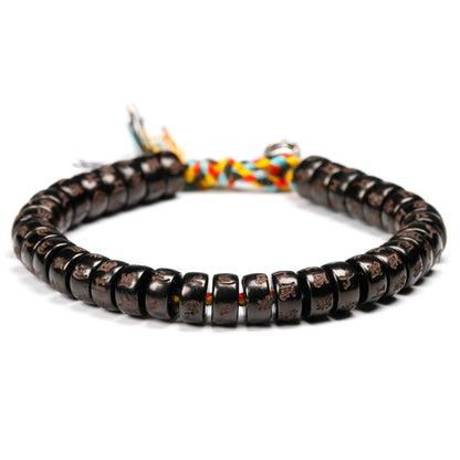 Pulsera de coco con Om Mani Padme Hum