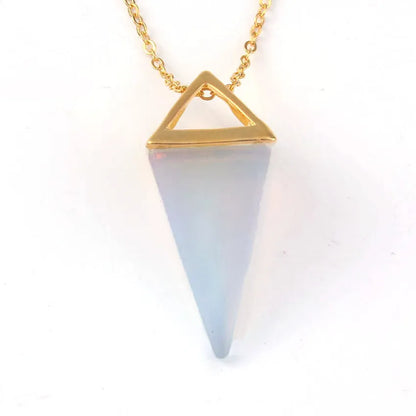 Colgante de punta de cristal