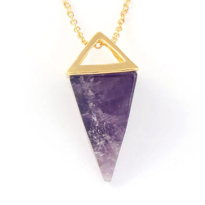 Colgante de punta de cristal