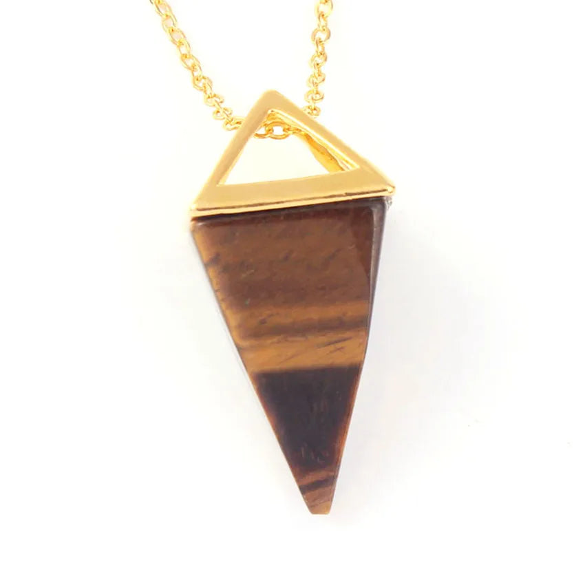 Colgante de punta de cristal