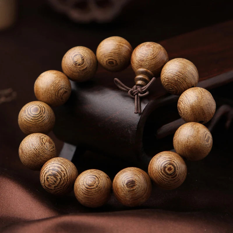 Fabricantes vendendo autêntico africano pulseira de madeira natural pulseira grânulos e transporte masculino ébano