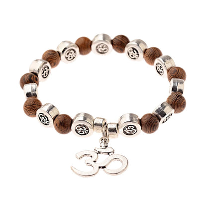 Pulsera Om · Cuentas y Colgante