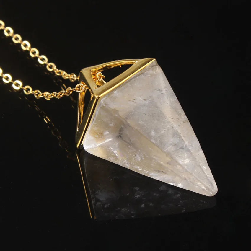 Colgante de punta de cristal