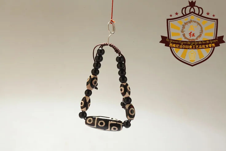 Alta qualidade Tibet Dzi Esferas Pulseira Pedra Natural Fengshui 9 olhos e 3 Olhos Beads New Design Contas Pulseira Livre grátis