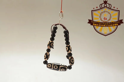Alta qualidade Tibet Dzi Esferas Pulseira Pedra Natural Fengshui 9 olhos e 3 Olhos Beads New Design Contas Pulseira Livre grátis