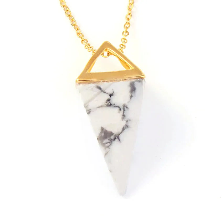 Colgante de punta de cristal