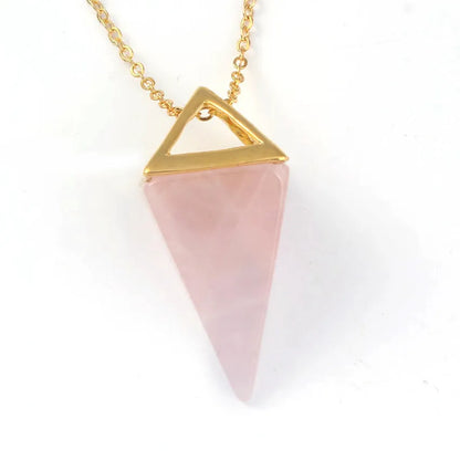 Colgante de punta de cristal