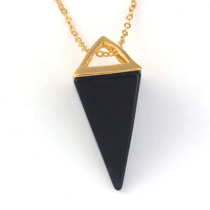 Colgante de punta de cristal