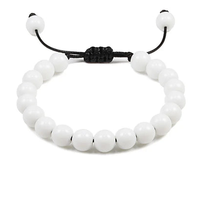 Clássico Black Volcanic Lava Stone Beads Pulseiras para homens, Natural Onyx Tiger Eye Pulseiras, Yoga Meditação Jóias, 6mm, 8mm