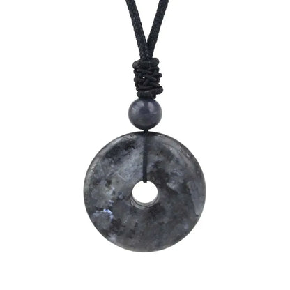 Collar donut de cuarzo o amatista