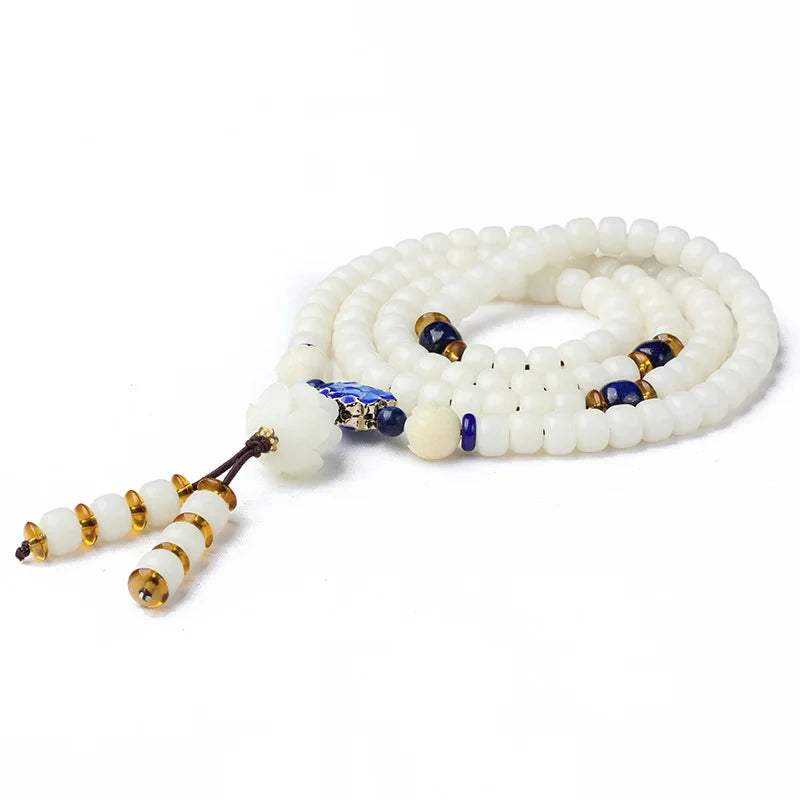Mala Bodhi de 108 cuentas de 6 × 8 mm