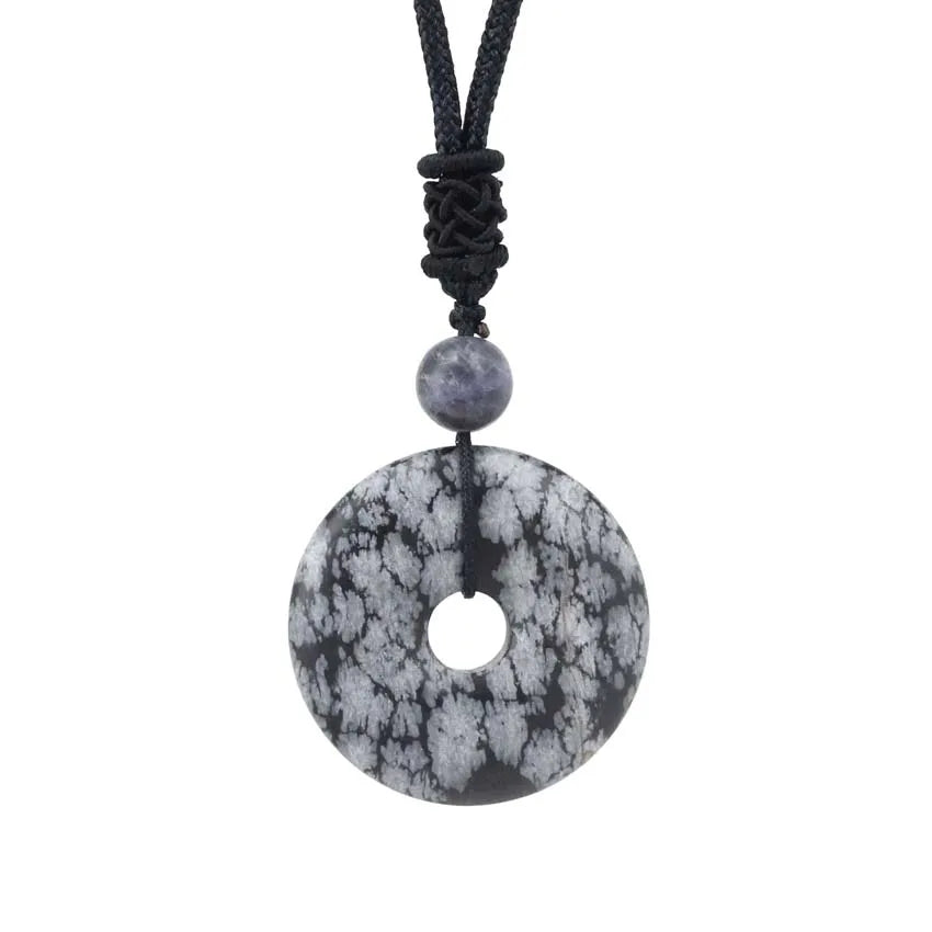 Collar donut de cuarzo o amatista