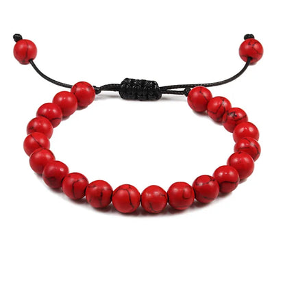 Clássico Black Volcanic Lava Stone Beads Pulseiras para homens, Natural Onyx Tiger Eye Pulseiras, Yoga Meditação Jóias, 6mm, 8mm