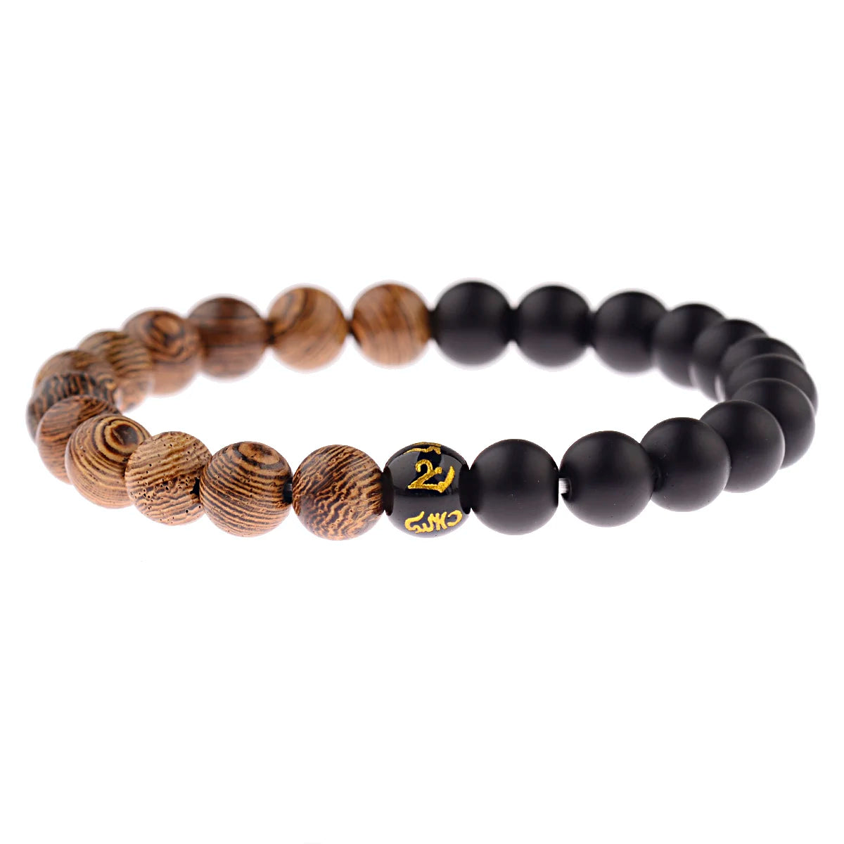 Pulsera Om · Cuentas y Colgante