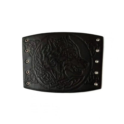 Toten design nórdico viking odin árvore da vida pulseiras para o homem equitação engrenagem protetora em relevo ampla pulseira de couro punk jóias