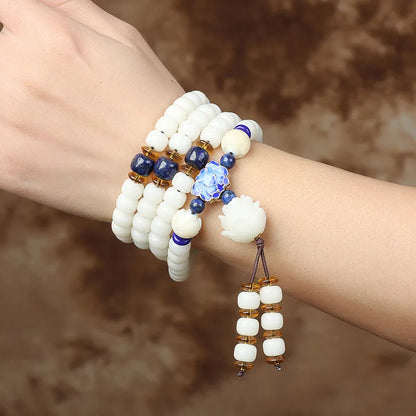 Mala Bodhi de 108 cuentas de 6 × 8 mm