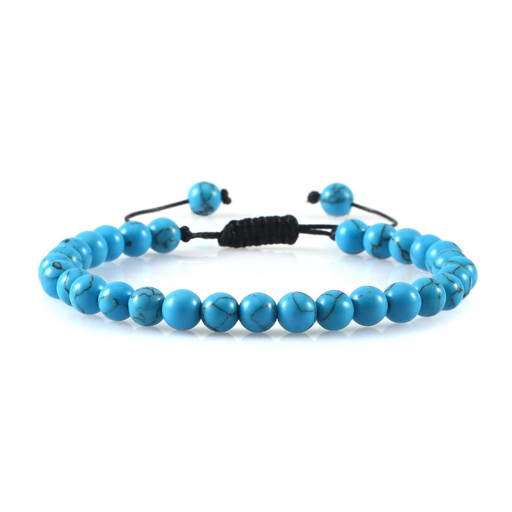 Clássico Black Volcanic Lava Stone Beads Pulseiras para homens, Natural Onyx Tiger Eye Pulseiras, Yoga Meditação Jóias, 6mm, 8mm