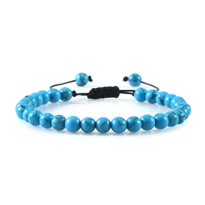 Clássico Black Volcanic Lava Stone Beads Pulseiras para homens, Natural Onyx Tiger Eye Pulseiras, Yoga Meditação Jóias, 6mm, 8mm